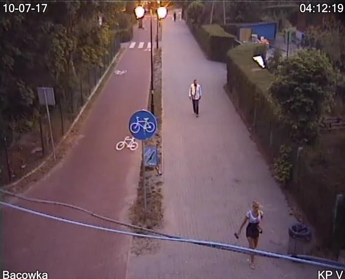 Iwona Wieczorek na nagraniu z monitoringu Iwona Wieczorek na nagraniu z monitoringu