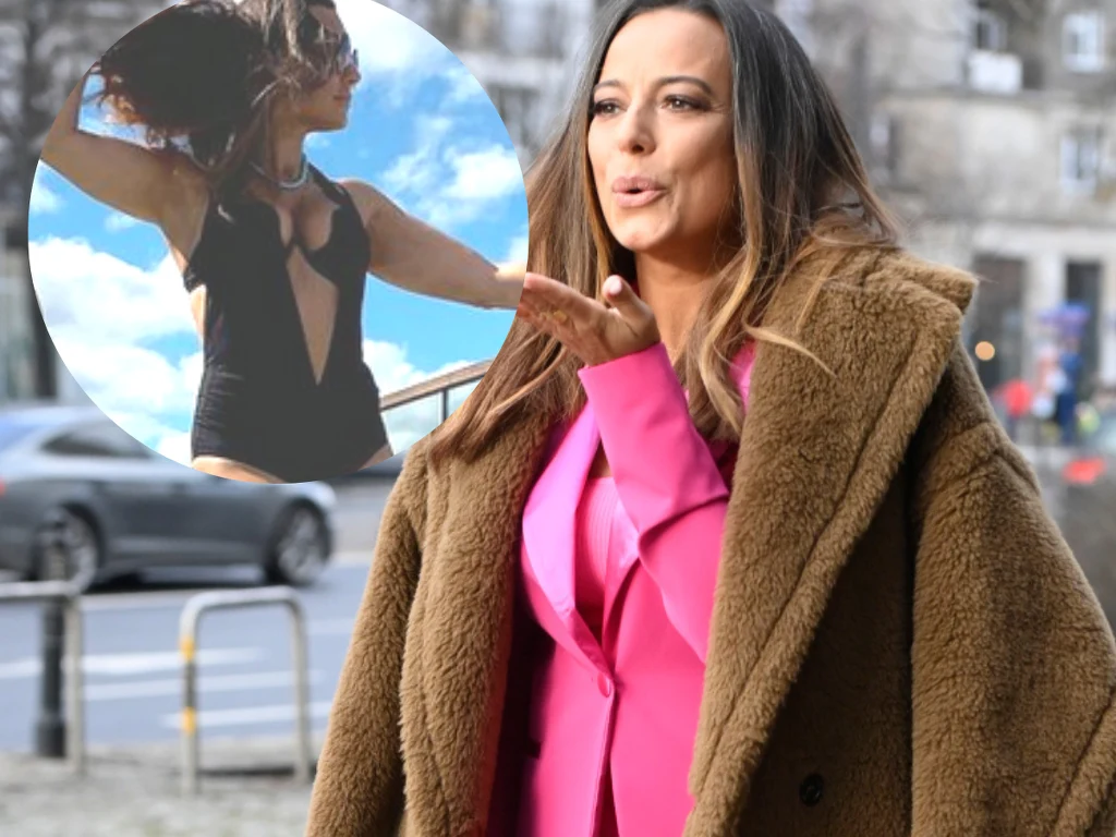 Anna Mucha wskoczyła w wycięty kostium kąpielowy. Tak zapozowała na basenie