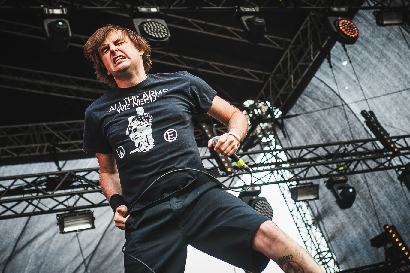 Mark "Barney" Greenway (Napalm Death) w akcji Mark "Barney" Greenway (Napalm Death) w akcji