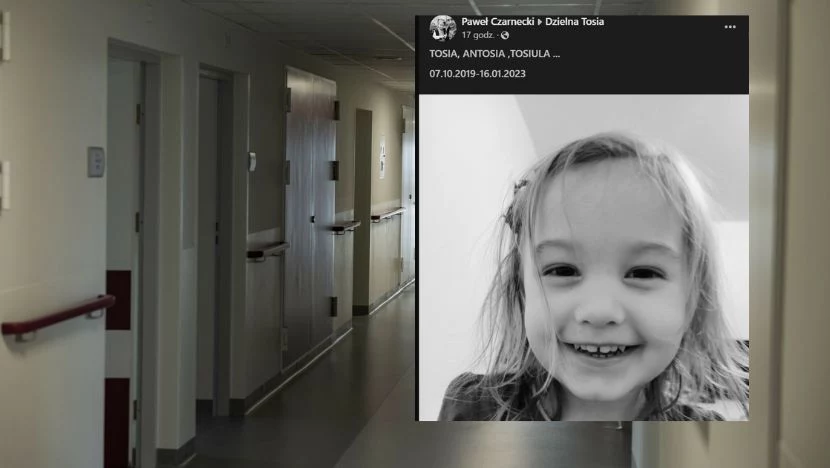 Nie żyje trzyletnia Tosia Czarnecka. Dziewczynka chorowała na raka mózgu Nie żyje trzyletnia Tosia Czarnecka. Dziewczynka chorowała na raka mózgu