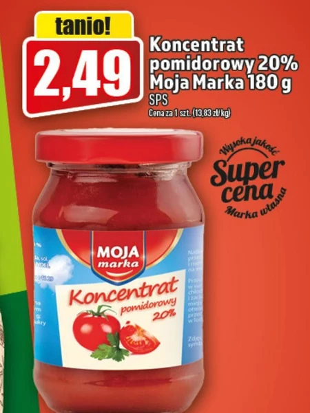 Koncentrat pomidorowy Moja Marka