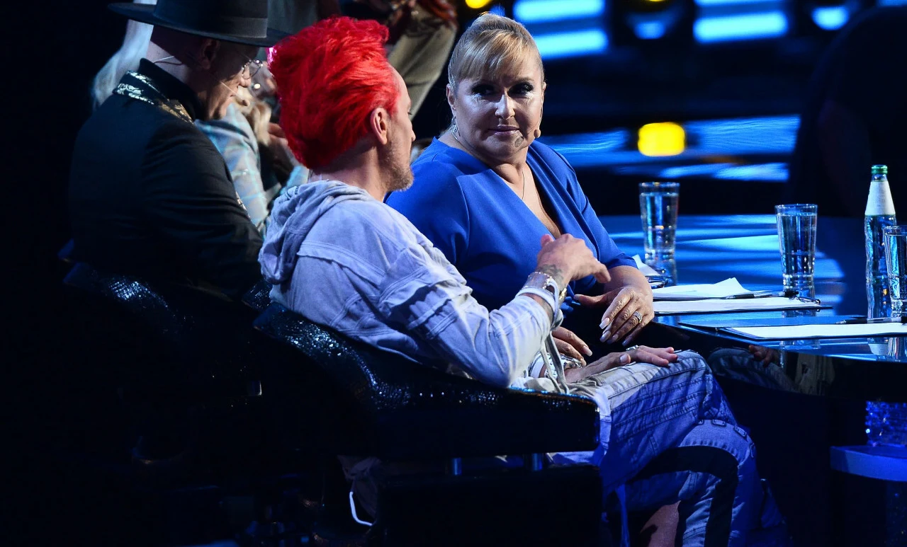 Michał Wiśniewski i Katarzyna Skrzynecka na planie "TTBZ" Michał Wiśniewski i Katarzyna Skrzynecka na planie "TTBZ"