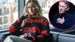 Helena Englert i jej ojciec Jan Englert.