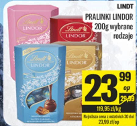 Lindt Lindor Praliny z czekolady mlecznej 200 g