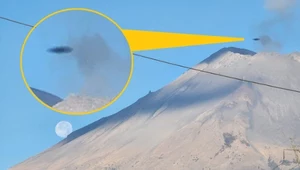 UFO nad meksykańskim wulkanem Popocatepetl? Dziwny obiekt ma kształt dysku