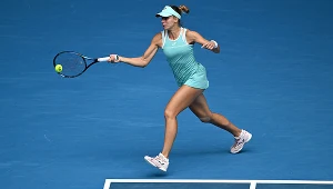 Magda Linette w meczu z Anett Kontaveit