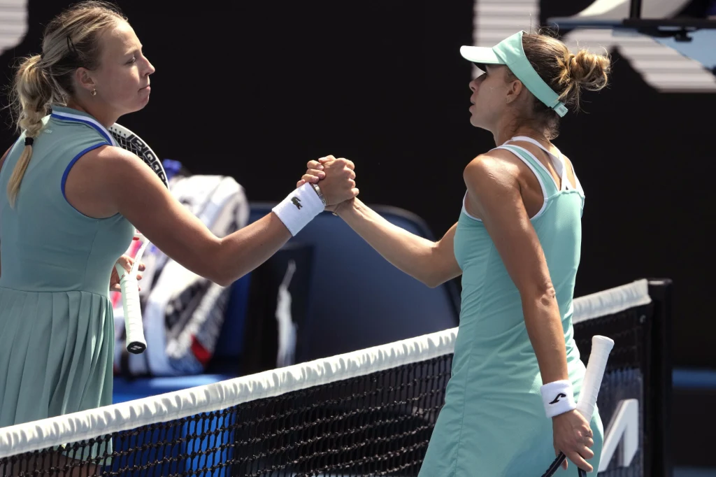 Magda Linette i Anett Kontaveit Magda Linette i Anett Kontaveit