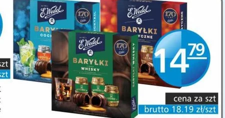 E. Wedel Baryłki koktajl z alkoholem w czekoladzie deserowej 200 g