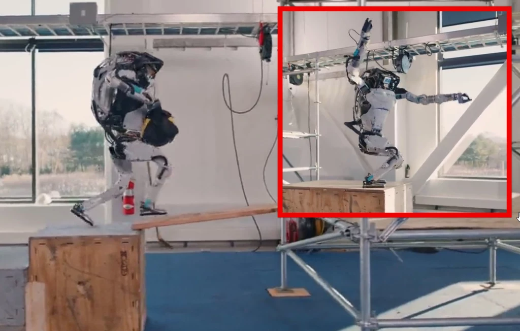 Atlas od Boston Dynamics prezentuje robo-parkour