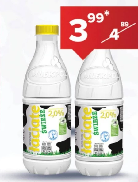 Łaciate Mleko świeże 2,0 % 1 l