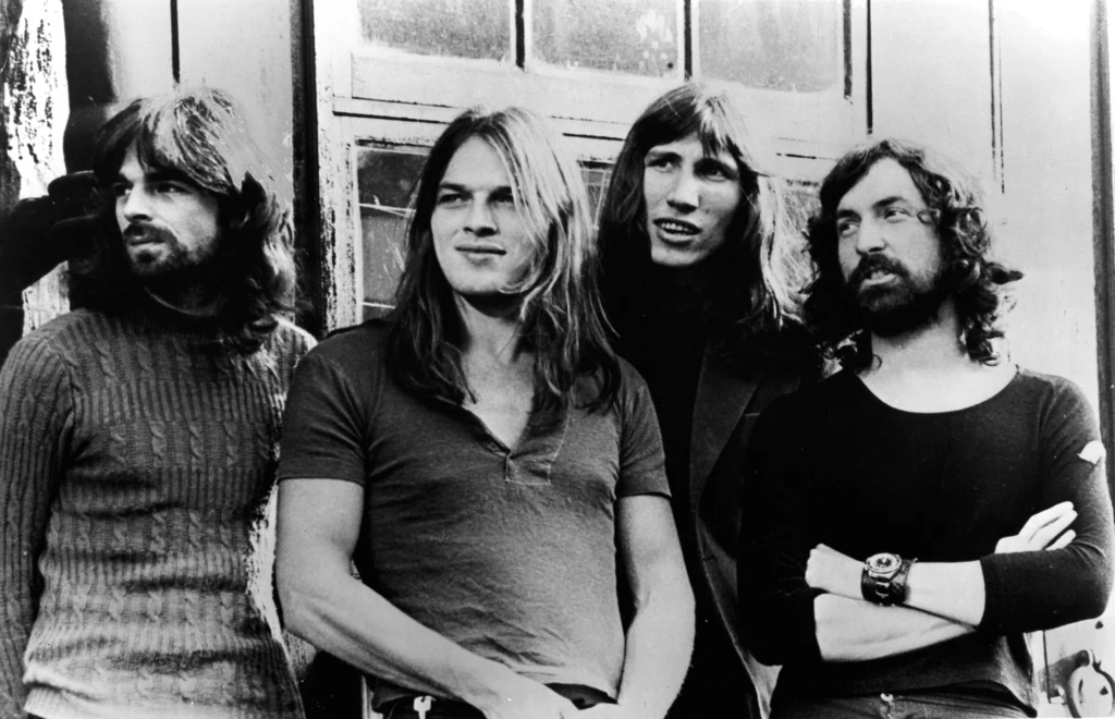 Pink Floyd w okresie płyty "The Dark Side Of The Moon" - od lewej: Rick Wright, Dave Gilmour, Roger Waters i Nick Mason