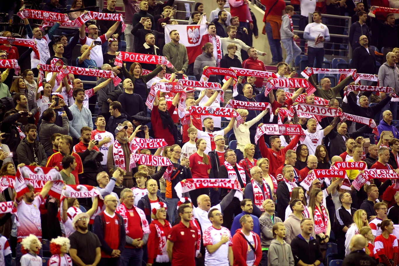 Kibice reprezentacji Polski w Tauron Arenie