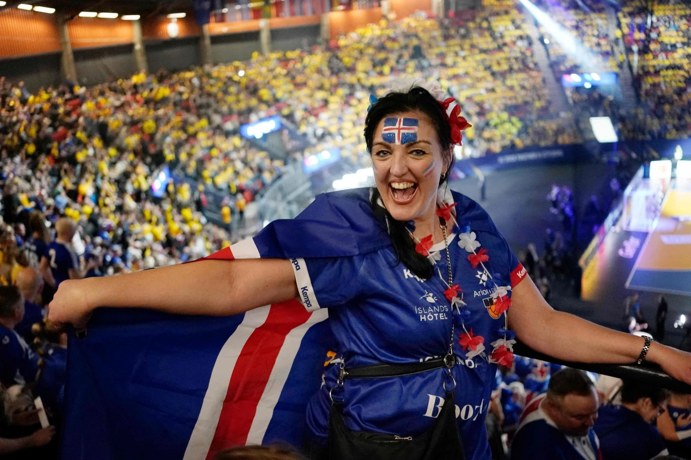 Islandzcy kibice byli w hali Scandinavium w Göteborgu w mniejszości