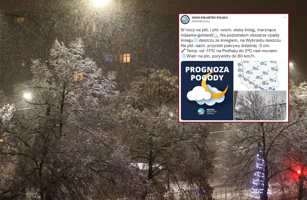 W niedzielę możemy spodziewać się śniegu z deszczem W niedzielę możemy spodziewać się śniegu z deszczem