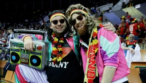 Niemieccy kibice mieli w "Spodku" wielkie powody do radości. Ich zespół wciąż jest niepokonany, właśnie awansował do ćwierćfinału