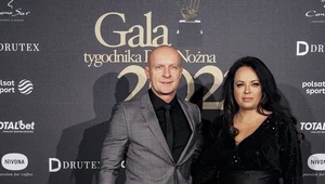 Szymon Marciniak z małżonką