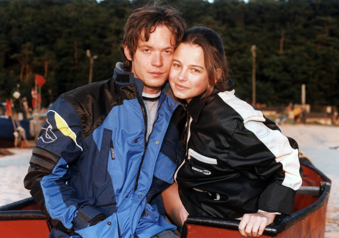 Krzysztof Antkowiak i Anna Mucha w filmie "Młode wilki 1/2"