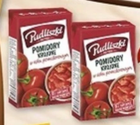 Pudliszki Pomidory krojone z bazylią i oregano 390 g