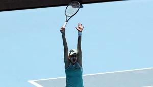 Magda Linette podczas Australian Open 2023