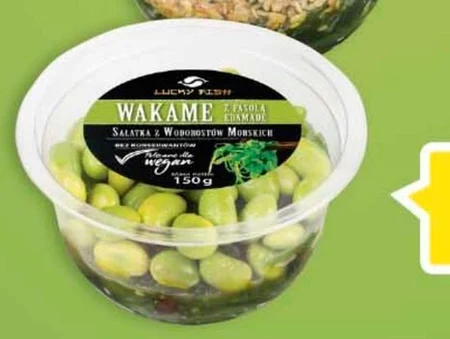 Lucky Fish Sałatka z wodorostów morskich wakame z fasolą edamame 150 g