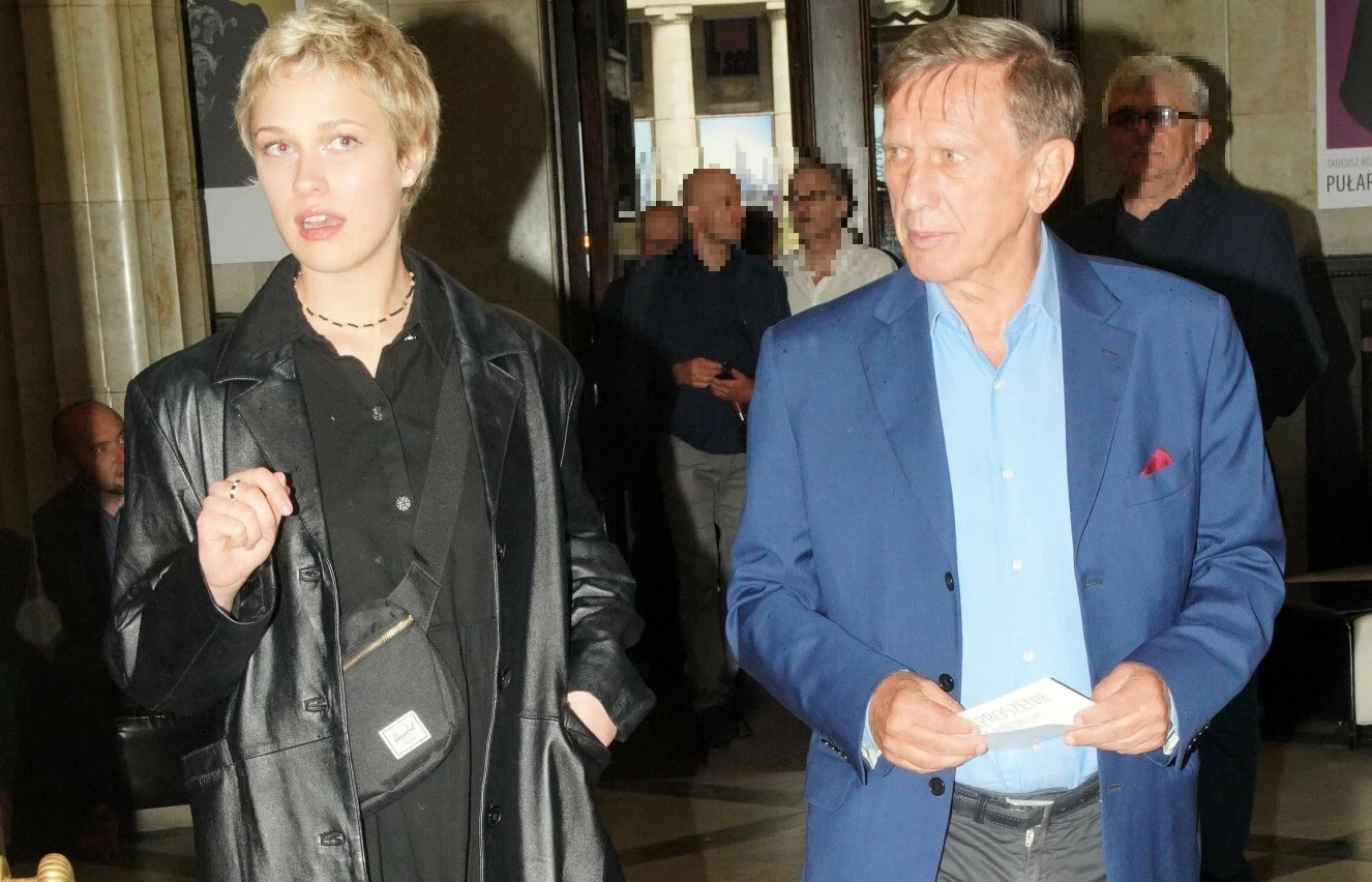 Helena Englert z ojcem Janem Englertem. Helena Englert z ojcem Janem Englertem.