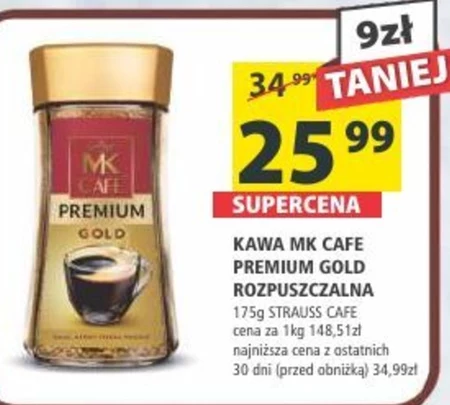 MK Café Premium Gold Kawa rozpuszczalna 175 g