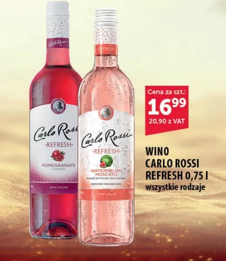 Carlo Rossi Refresh Peach Aromatyzowany napój na bazie wina 750 ml