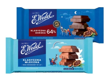E. Wedel Czekolada klasyczna gorzka 64 % 90 g 