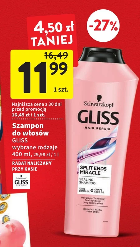 Gliss Split Ends Miracle Szampon 400 ml