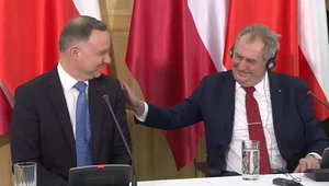 Konferencja prasowa prezydentów Polski i Czech