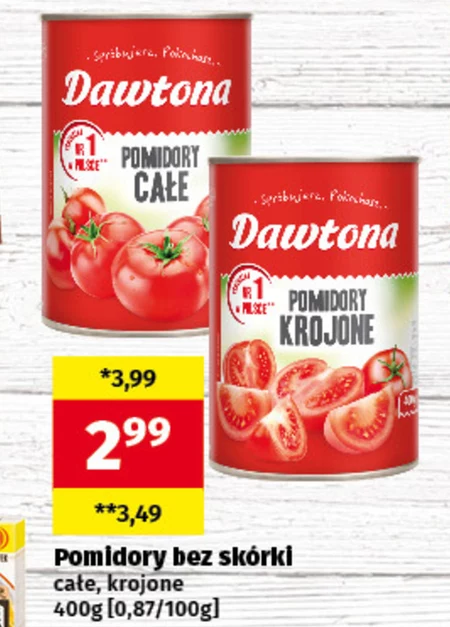 Dawtona Pomidory krojone 400 g