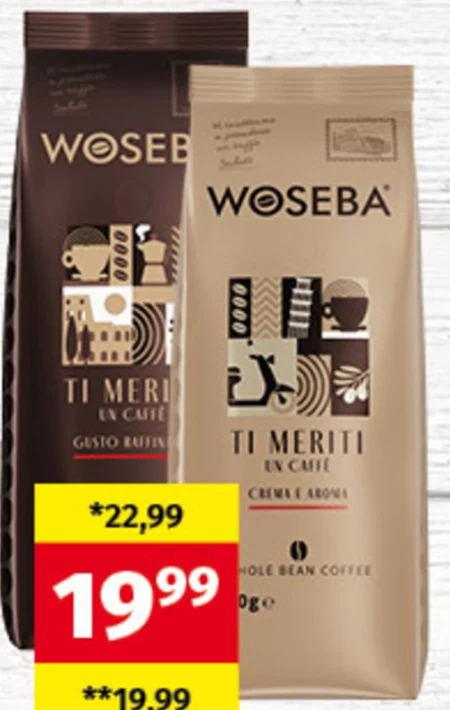 Woseba Ti Meriti Un Caffè Crema E Aroma Kawa palona ziarnista 500 g