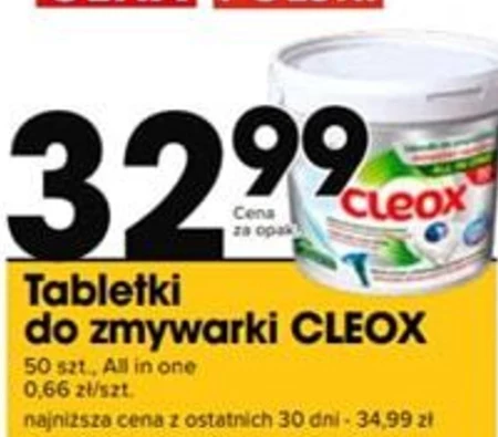 Tabletki do zmywarki Cleox