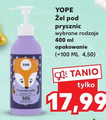 Żel pod prysznic Yope
