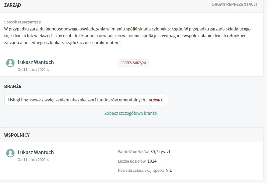Radny Łukasz Wantuch założył spółkę Gramy Systemem