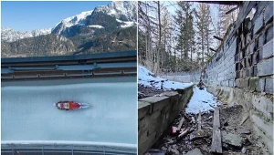 Tak wyglądają tory saneczkowe na świecie (po lewej), a tak w Polsce (po prawej)