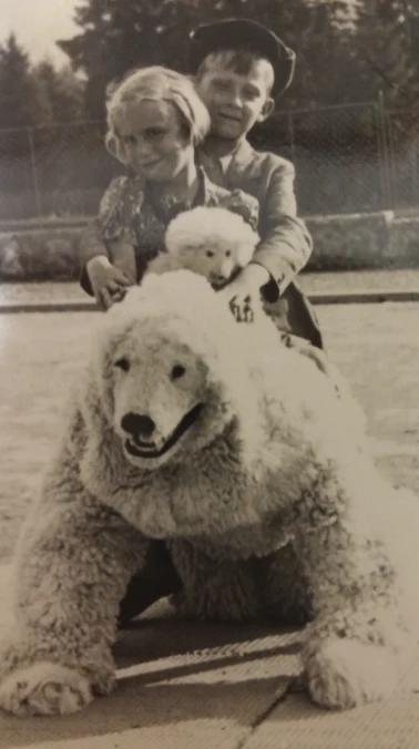 Zakopane 1937, Ewa Żmudzka z kolegą Jackiem. 