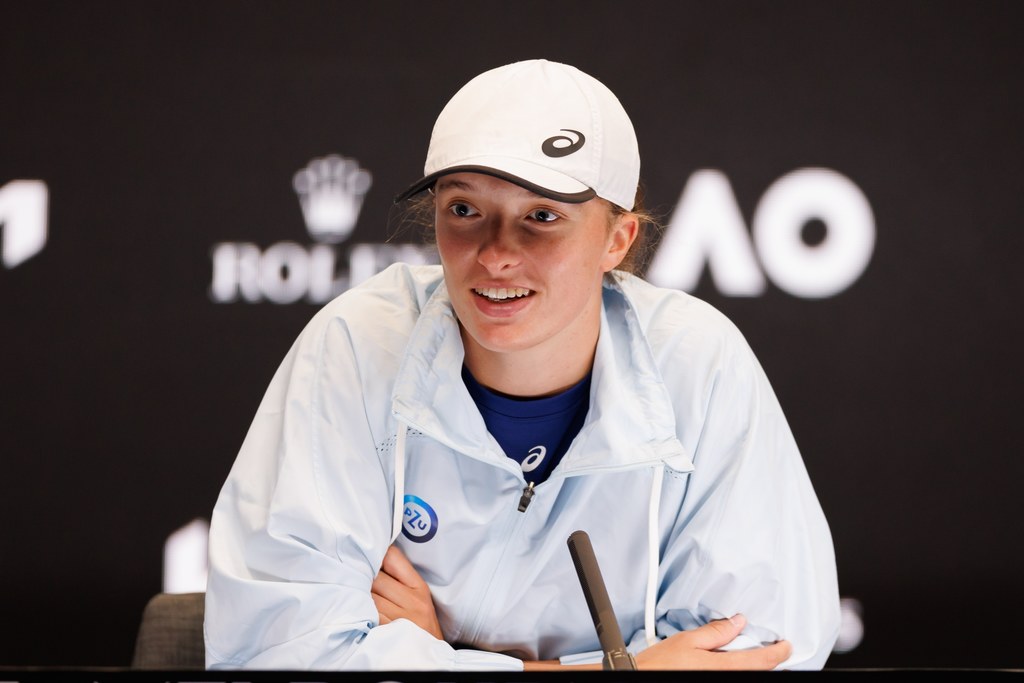 Iga Świątek podczas Australian Open