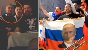 Australian Open. Ojcied Novaka Djokovicia Srdan pozował do zdjęć z rosyjskimi kibicami