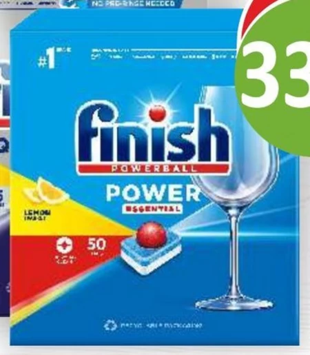 Finish Power Essential Lemon Tabletki do zmywarki 50 sztuk
