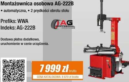 Montażownica do opon AG Proffesional Machines