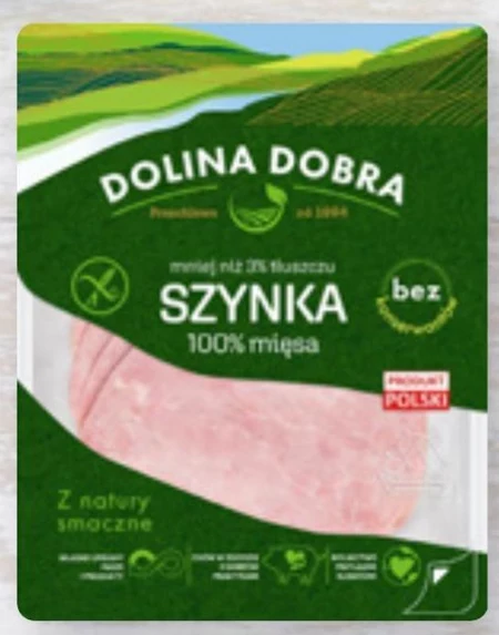 Dolina Dobra Soczysta szynka 100 % mięsa 100 g