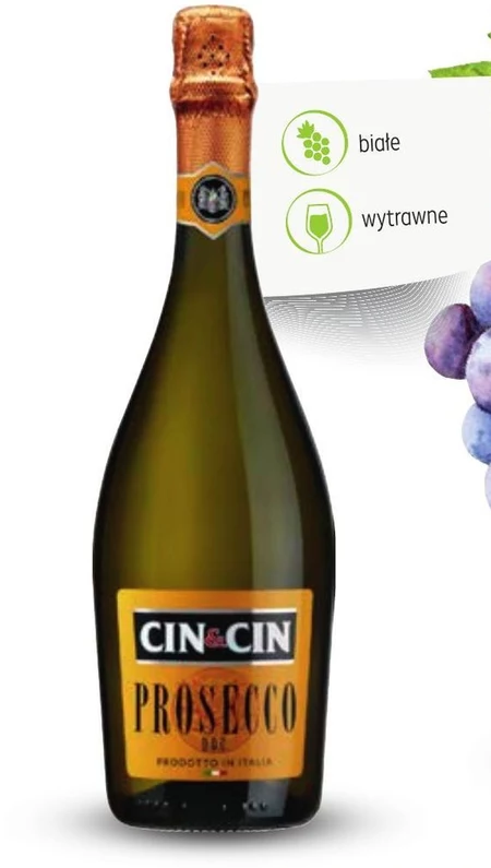 Cin&Cin Prosecco D.O.C. Wino białe wytrawne musujące włoskie 750 ml