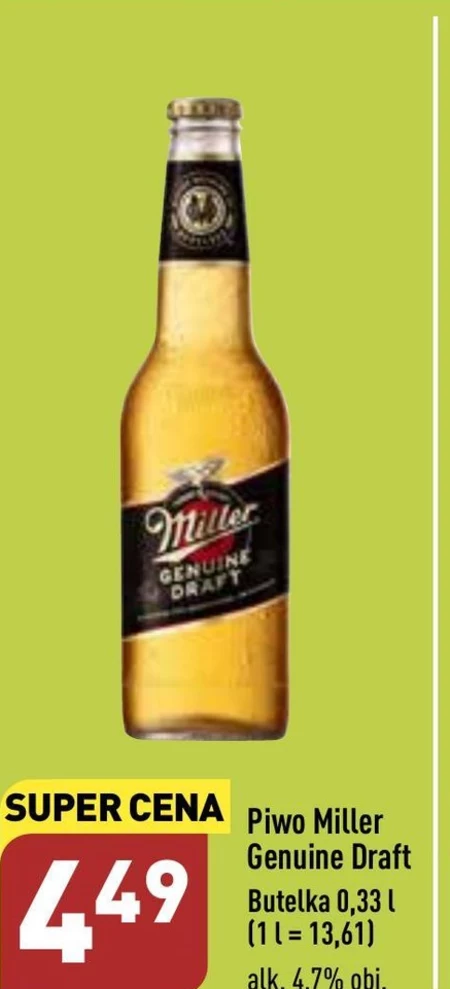 Miller Genuine Draft Piwo 330 ml