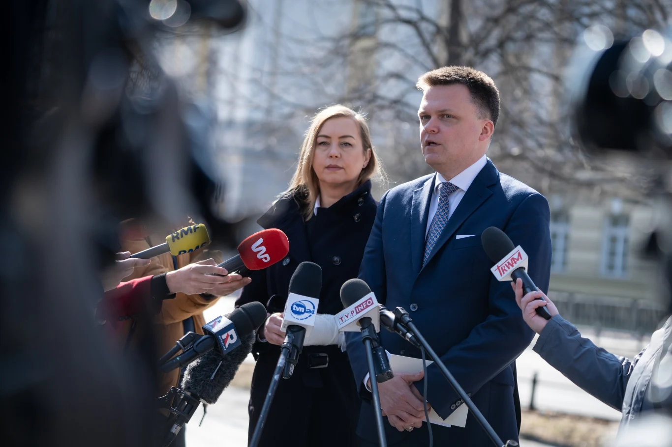 Hanna Gill-Piątek i Szymon Hołownia Hanna Gill-Piątek i Szymon Hołownia