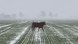 Stado byków uciekło z jednego z gospodarstw rolnych. Policja apeluje o ostrożność