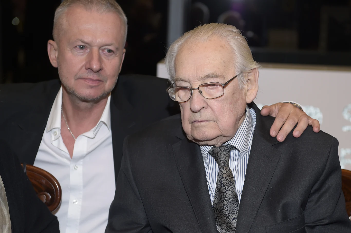 Bogusław Linda i Andrzej Wajda Bogusław Linda i Andrzej Wajda