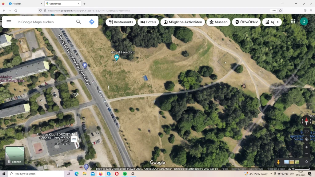 Parking na trasie, którą podążała Iwona