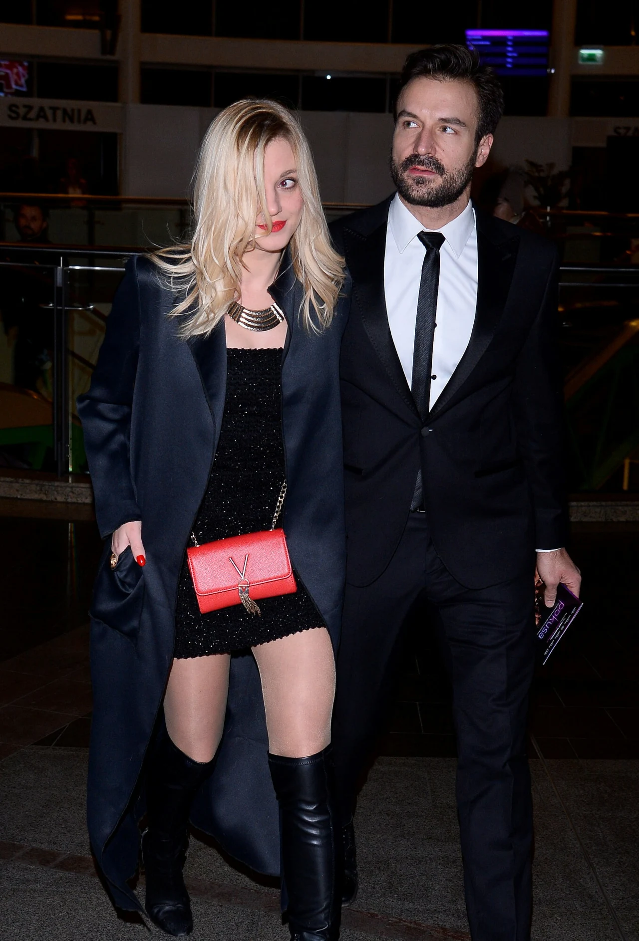 Piotr Stramowski i Natalia Krakowska na premierze "Pokusy".