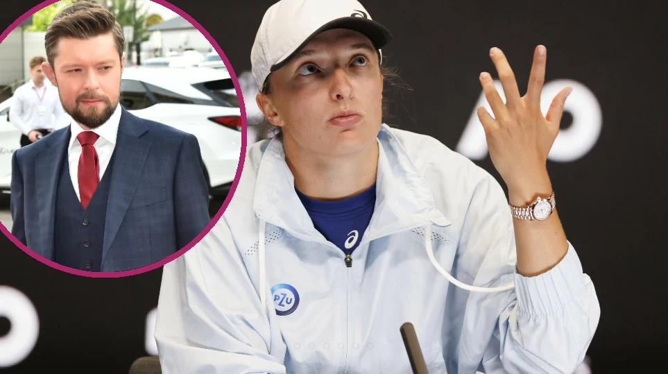 Iga świątek i Remigiusz Mróz 